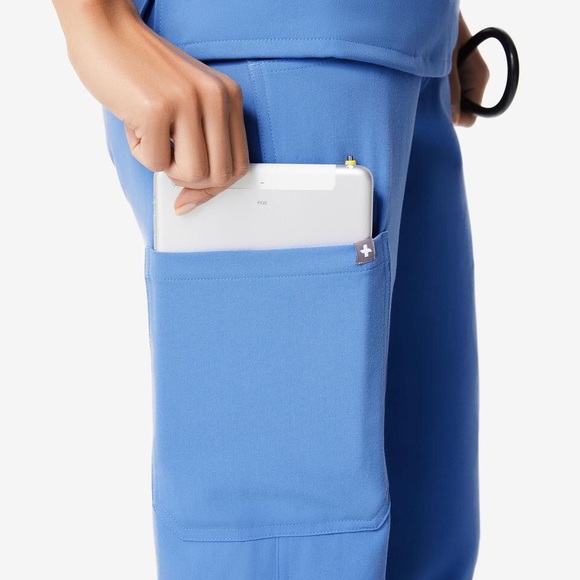 Figs Ceil Blue Kade Cargo Scrub Pants - Picture 3 of 8